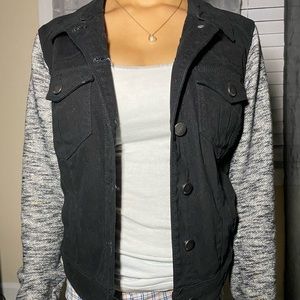 BLACK 🖤 Jean Jacket / Sweater Hybrid ➿